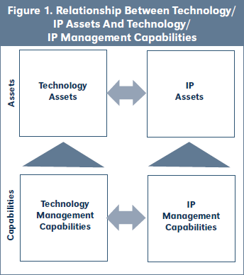 Figure 1. Relationship Between Technology/ IP Assets And Technology/ IP Management Capabilities